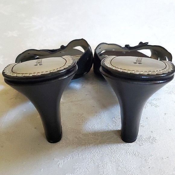 Naturalizer Black Leather Upper Heel Shoes Women's Size 10.5 - Picture 9 of 13